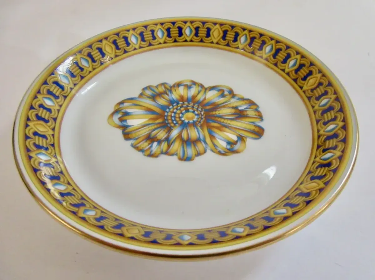 Hermes French Porcelain Ribbon Tray