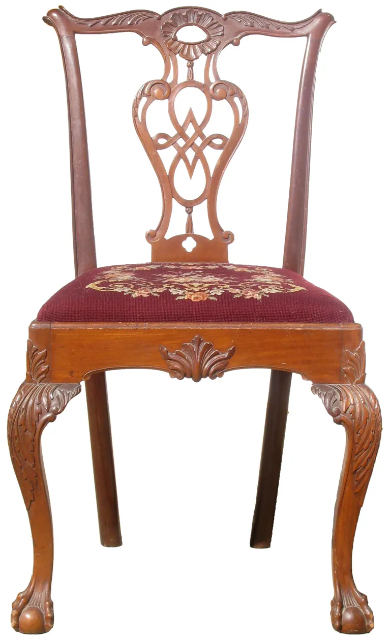 Antique Chippendale Ball & Claw Chair - Chez Vous - Brown