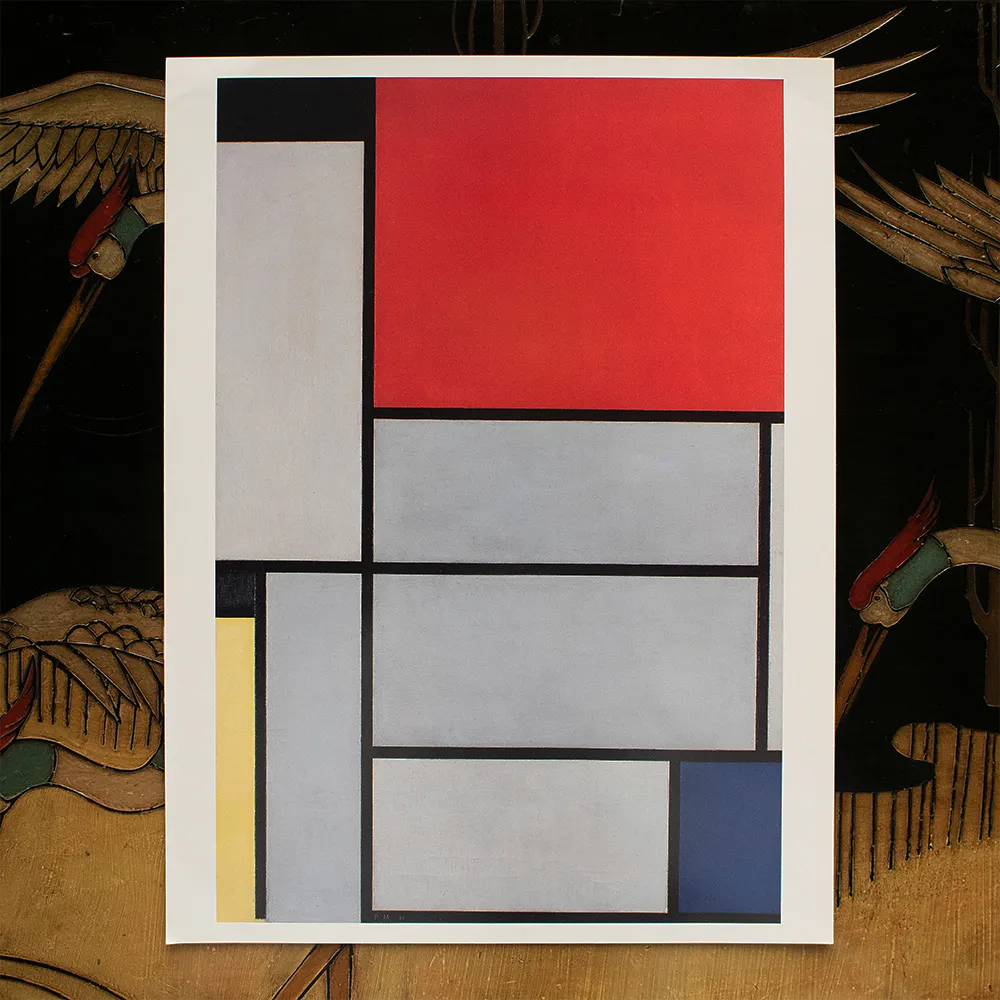 1994 Mondrian - "Tableau I" Poster - Red