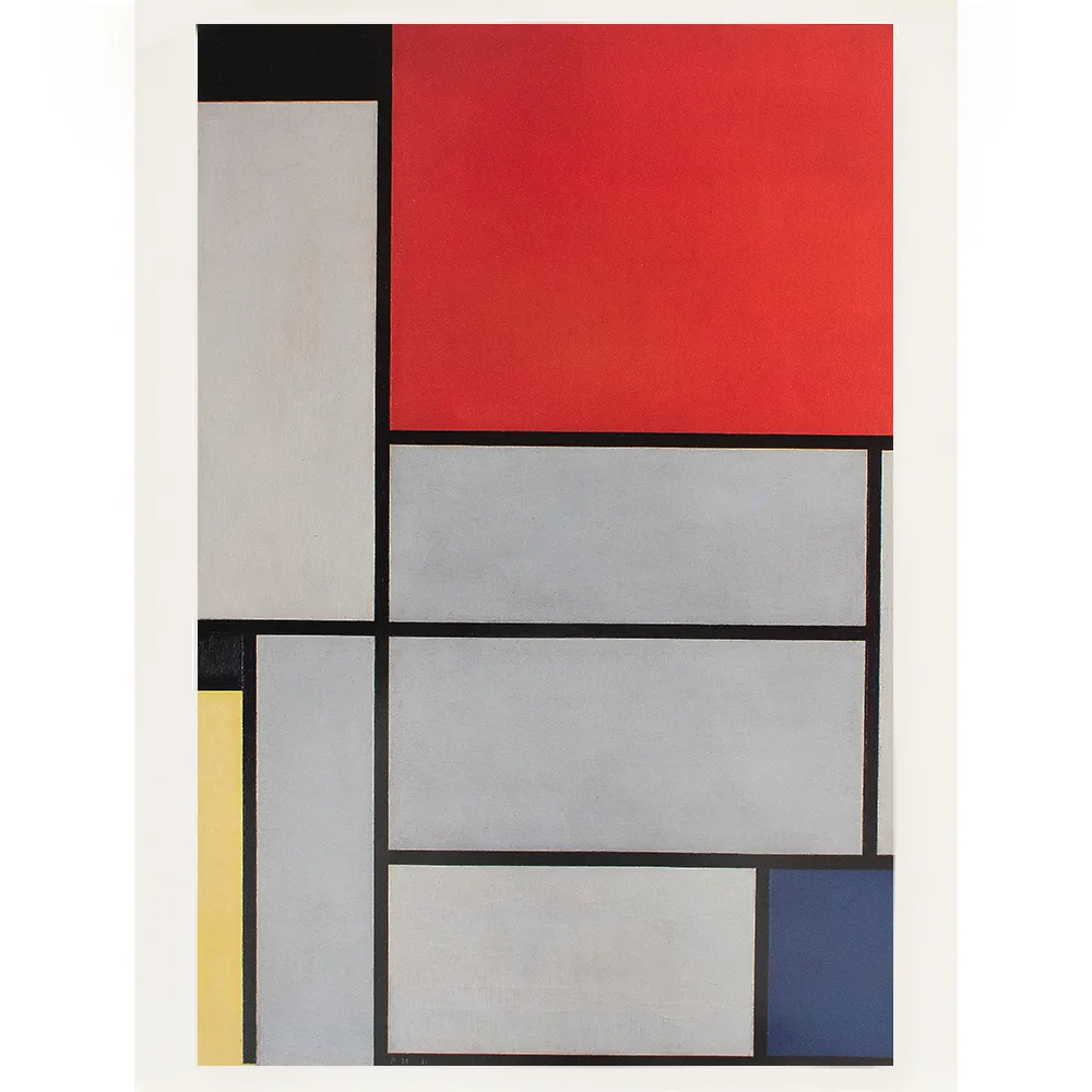 1994 Mondrian - "Tableau I" Poster - Red