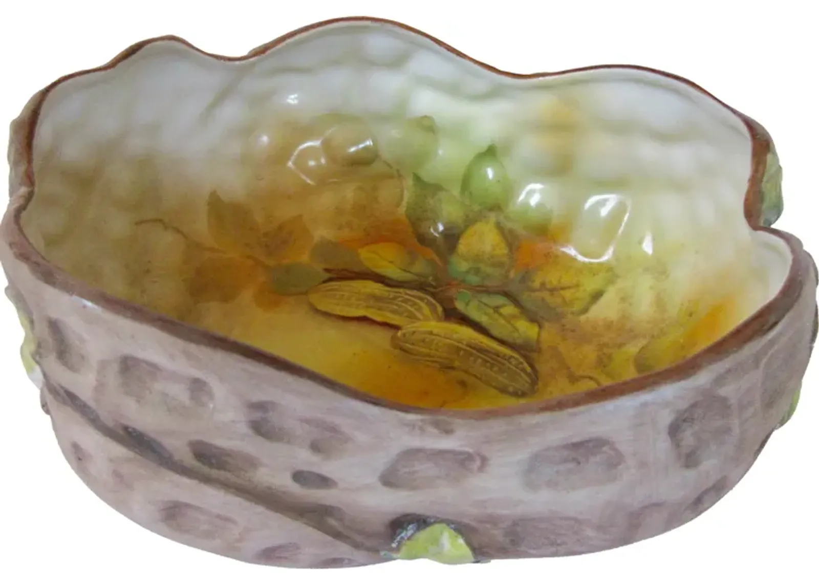 Japanese Porcelain Peanut Bowl c. 1900 - The Emporium Ltd. - Brown