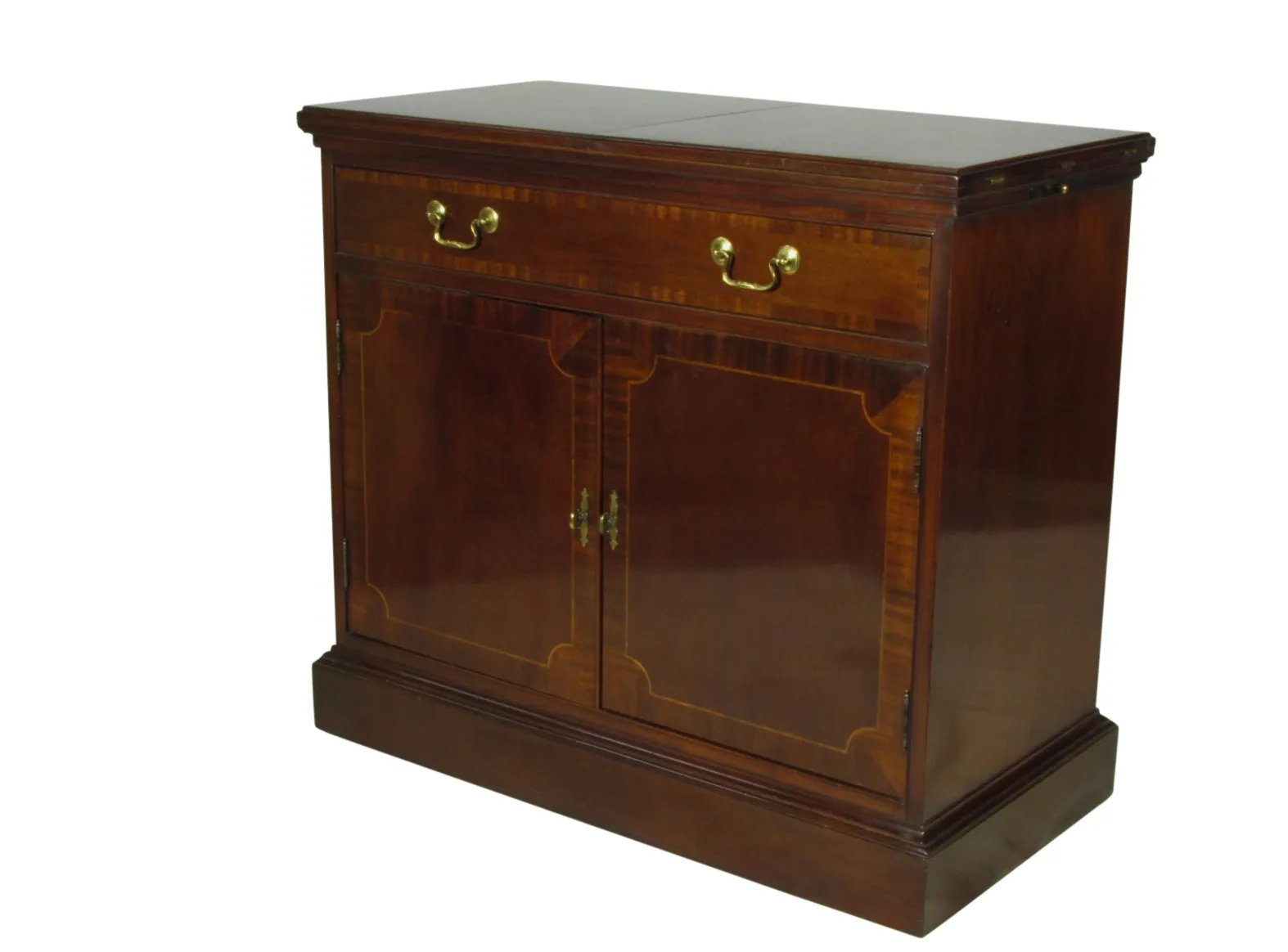 Liquor Cabinet by Hickory Chair - The Barn at 17 Antiques - Brown