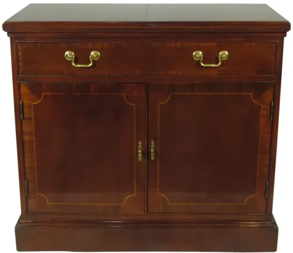 Liquor Cabinet by Hickory Chair - The Barn at 17 Antiques - Brown