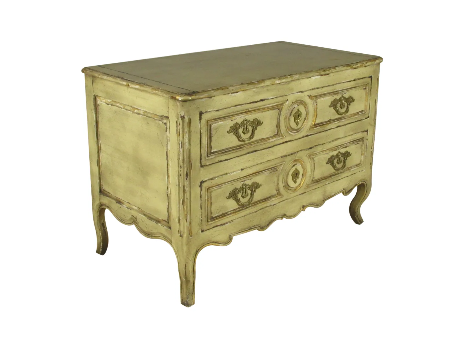 Louis XV-Style Chest by J. Widdicomb - The Barn at 17 Antiques - Green