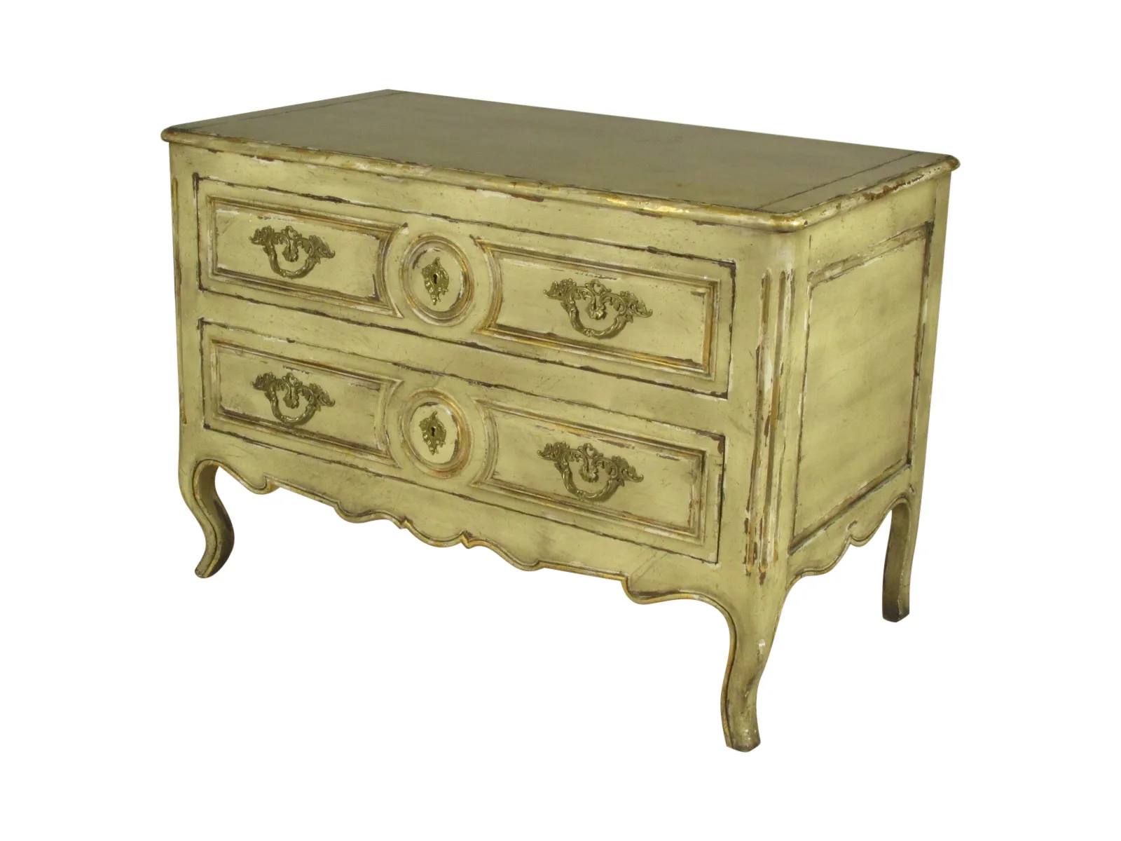 Louis XV-Style Chest by J. Widdicomb - The Barn at 17 Antiques - Green