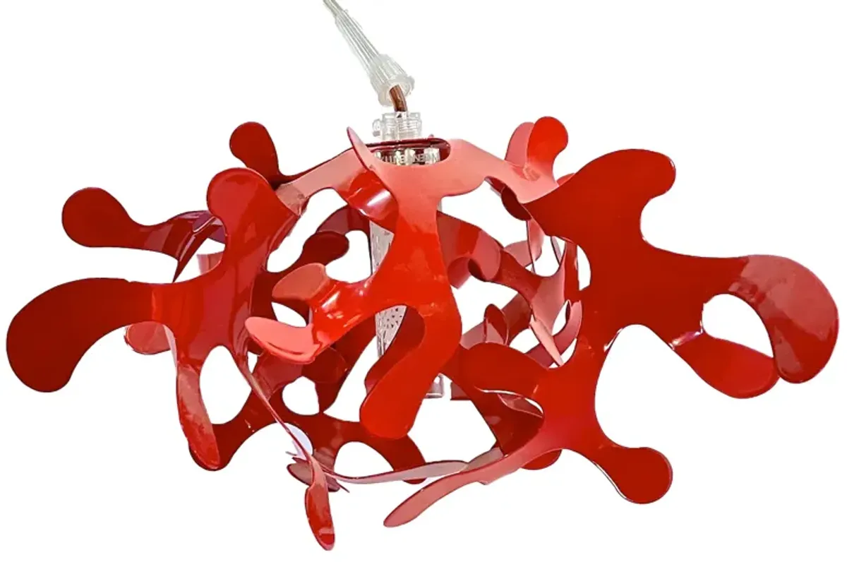 Italian Abstract Red Coral Style Pendant - Vermilion Designs