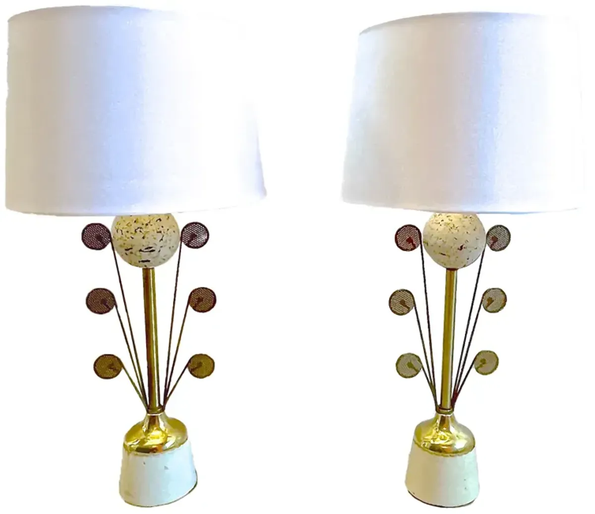 Mid-Century Laurel Lamps - PR. - Vermilion Designs