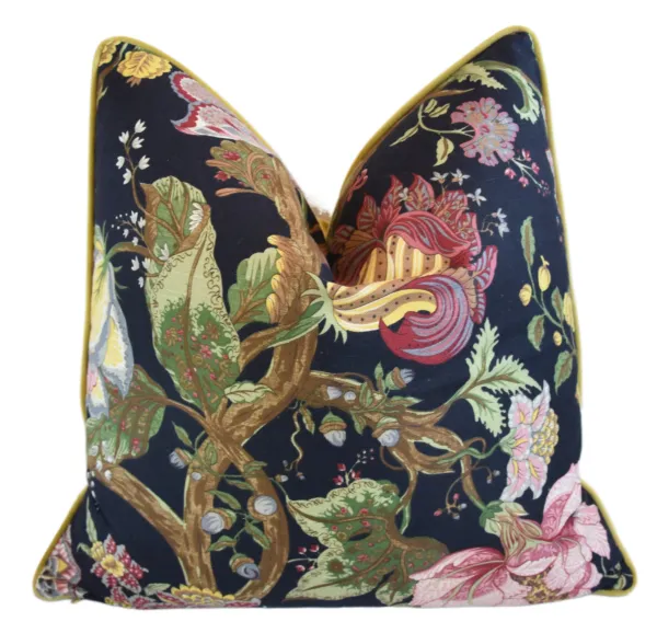 Designer Braemore Jacobean Floral Pillow