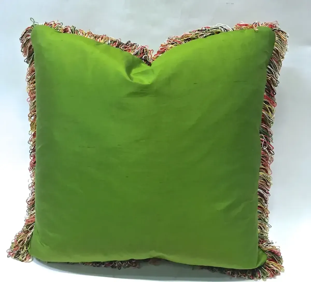 Custom Pillows W/Colored Fringe - PR - Vermilion Designs