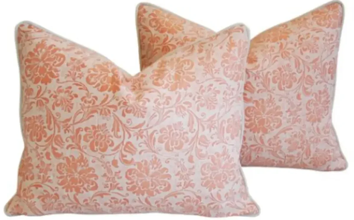 Italian Fortuny Cimarosa Pillows - Set of 2