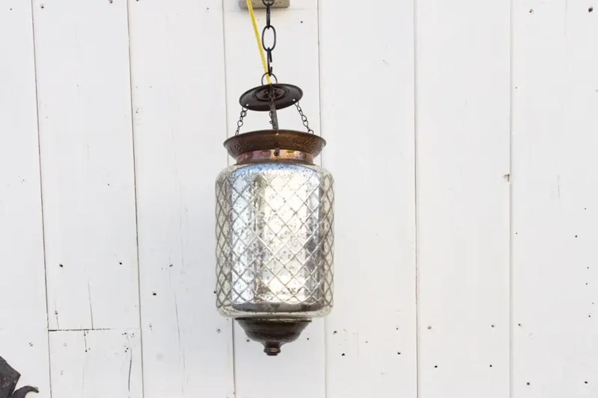 Silver Hanging Pendant Lamp - de-cor