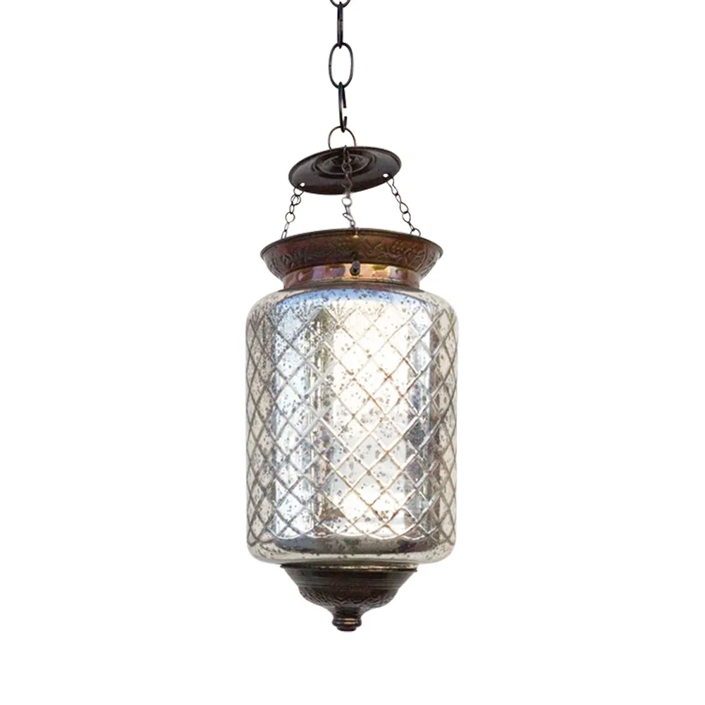 Silver Hanging Pendant Lamp - de-cor