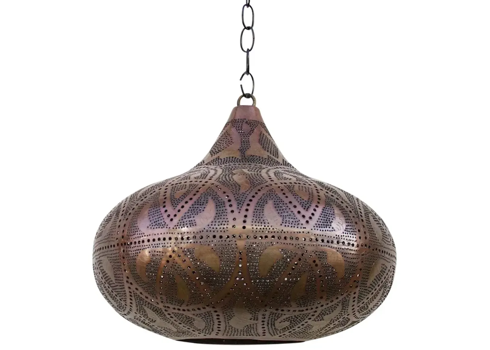 Diae Moorish Sphere Pendant Lantern - de-cor - Brown