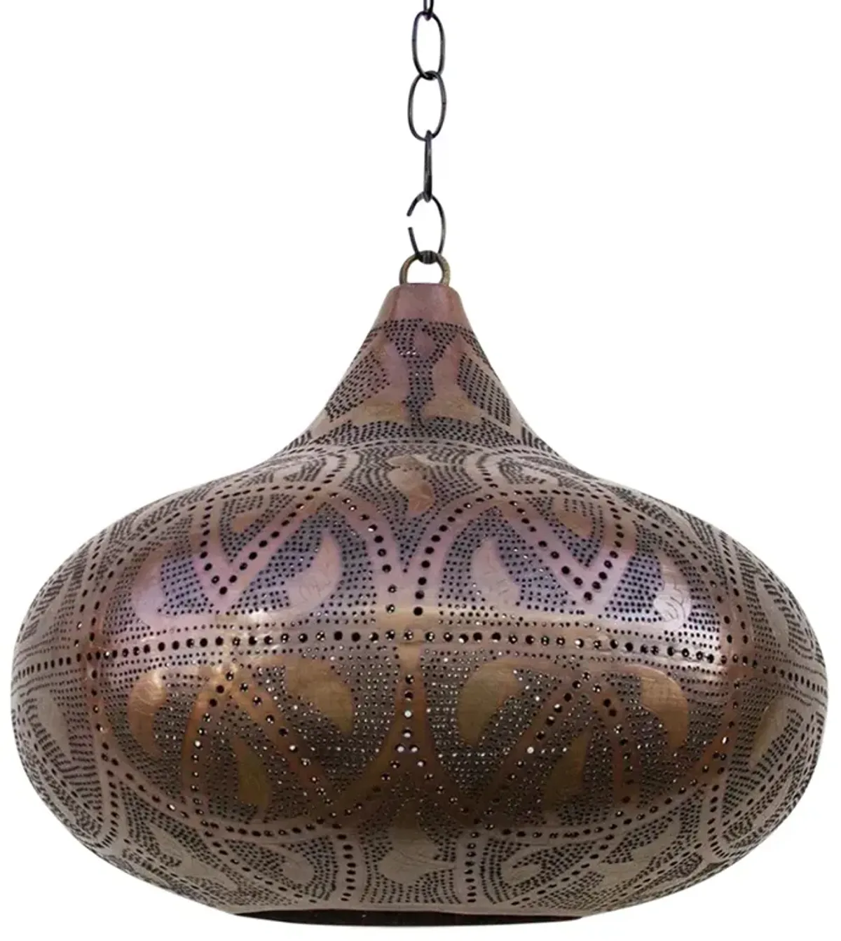 Diae Moorish Sphere Pendant Lantern - de-cor - Brown