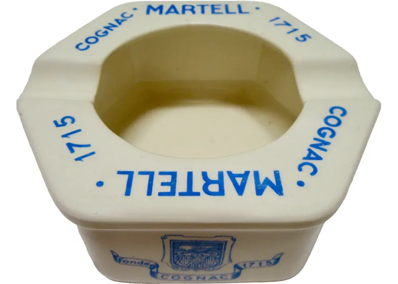 Martell Cognac Ashtray - The Emporium Ltd. - Blue