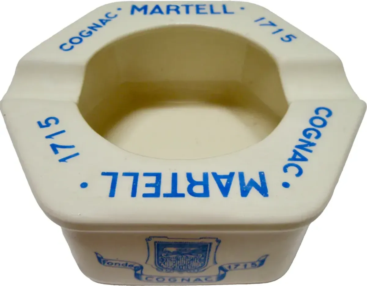 Martell Cognac Ashtray - The Emporium Ltd. - Blue