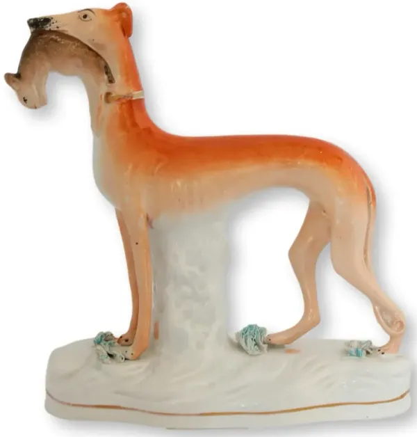 Staffordshire Hunting Greyhound W/Rabbit