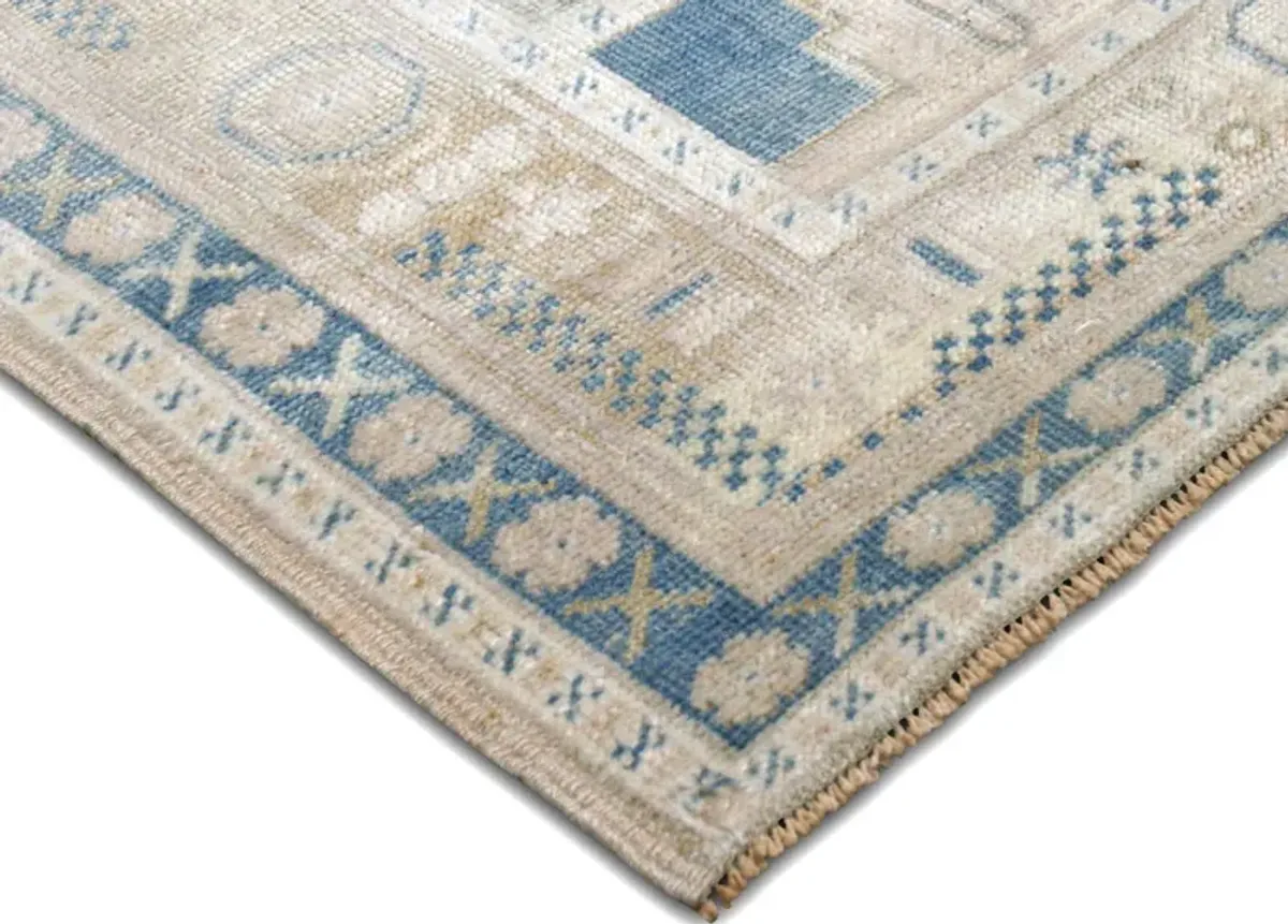 Turkish Oushak Rug- 5' x 8'4" - Nalbandian - Blue - Blue