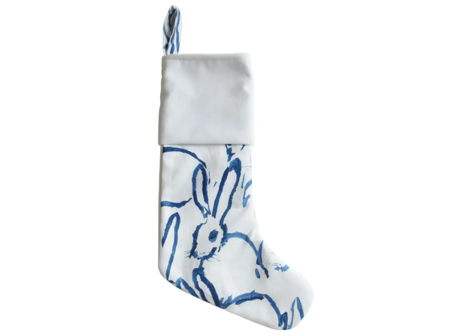 Hunt Slonem Bunny Christmas Stocking - Blue