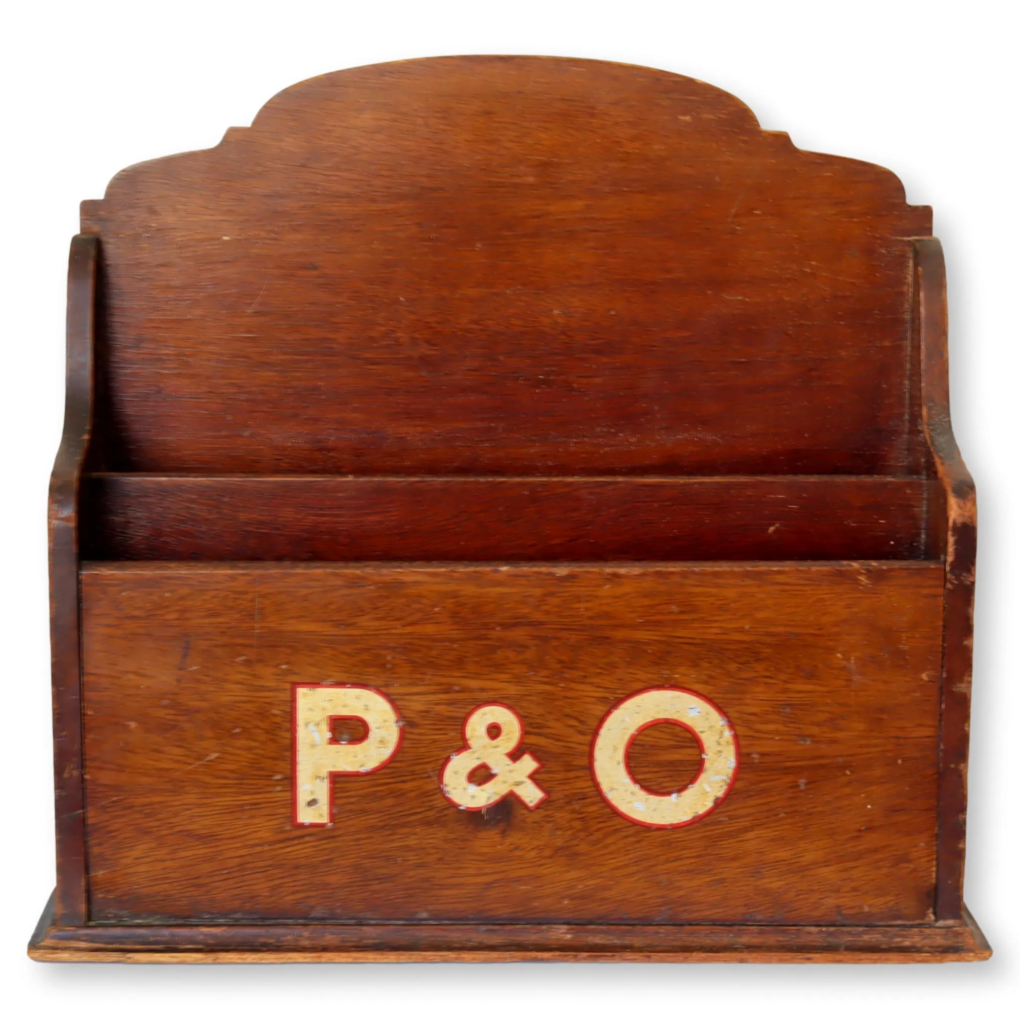 Antique English P&O Steamship Desk Box - Rose Victoria - Brown