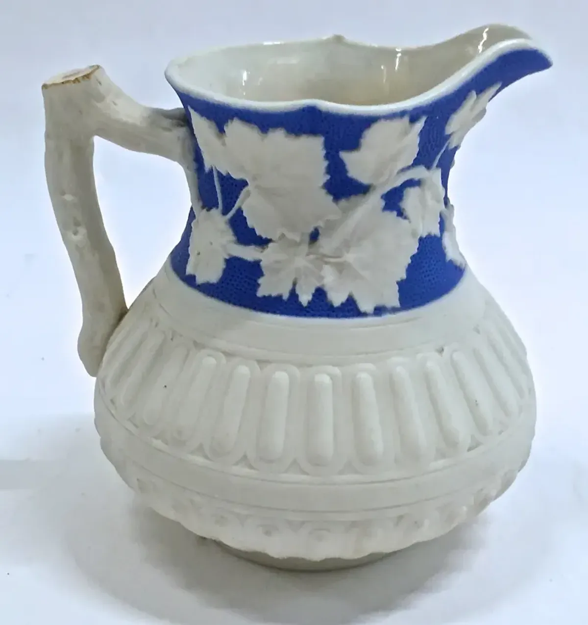 Worcester Grape Leaf & Vine Pitcher - Vermilion Designs - Blue