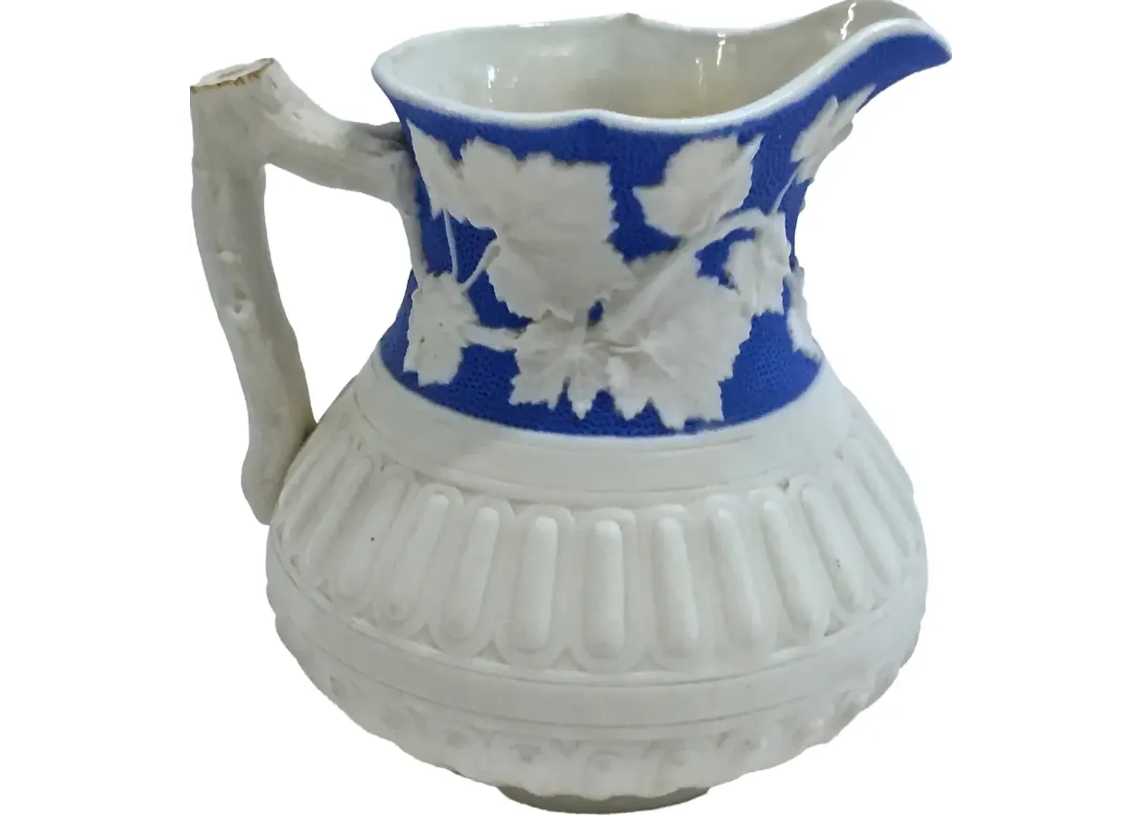 Worcester Grape Leaf & Vine Pitcher - Vermilion Designs - Blue