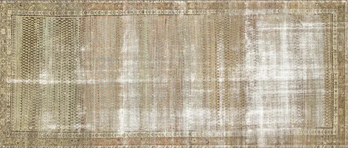 1940s Persian Melayer Rug - 5'5" x 13' - Nalbandian - Beige - Beige