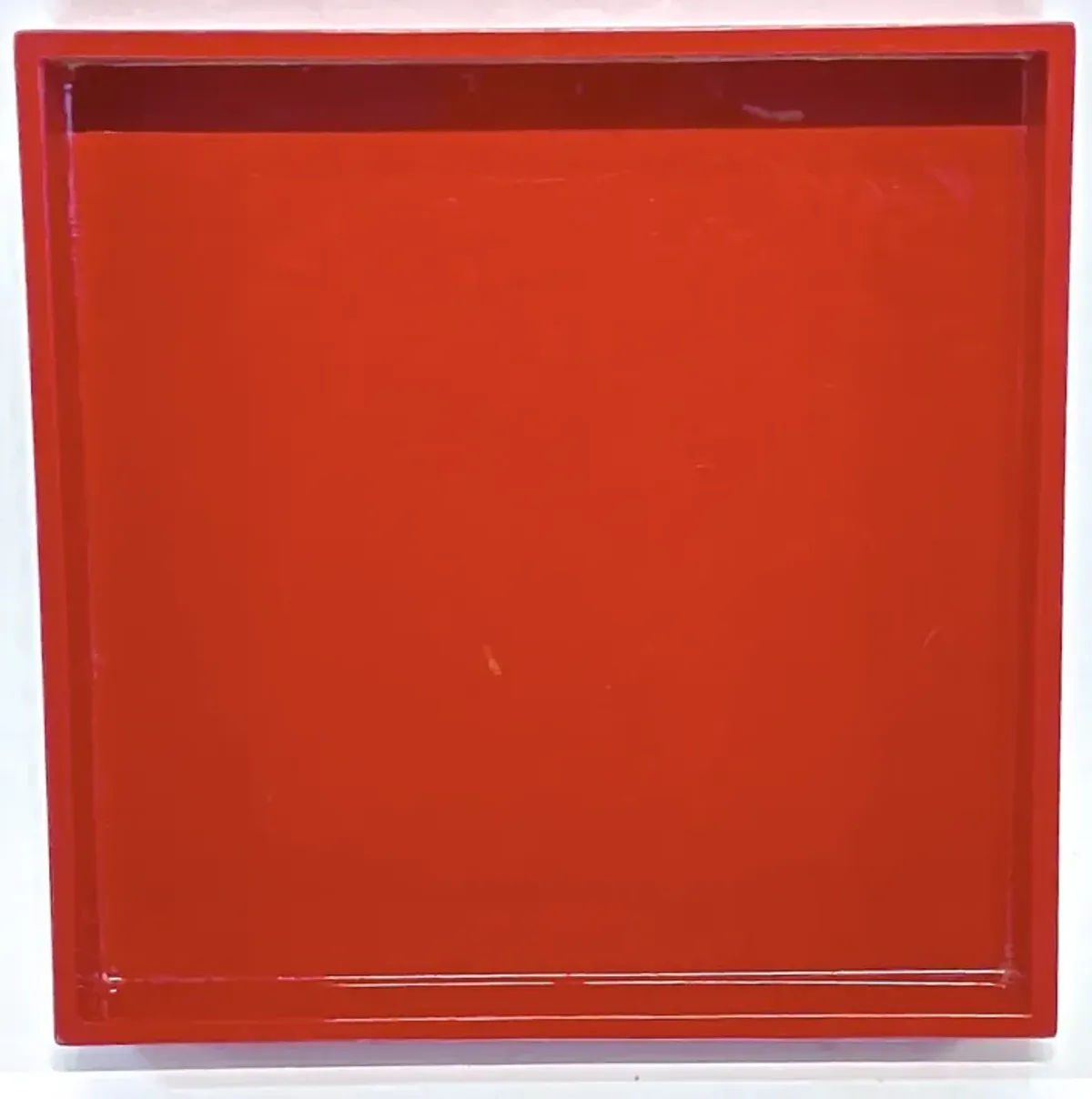 Red Acrylic Square Tray - Vermilion Designs