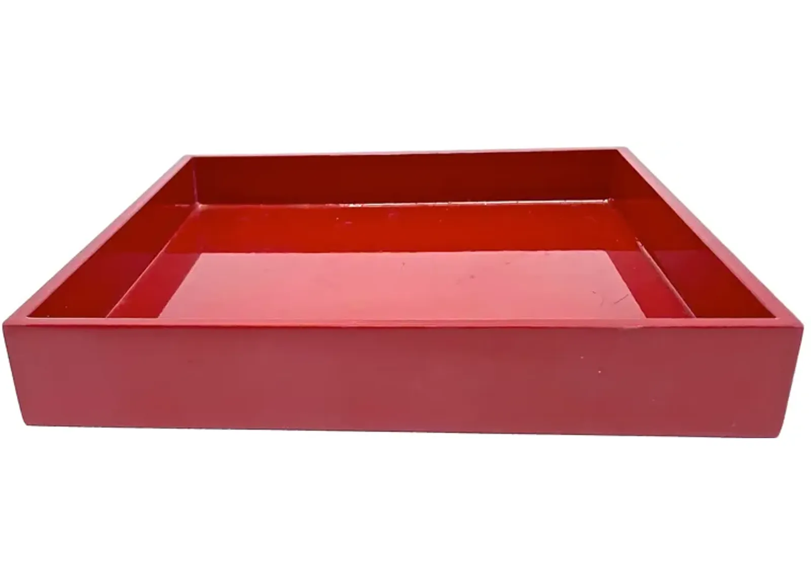 Red Acrylic Square Tray - Vermilion Designs