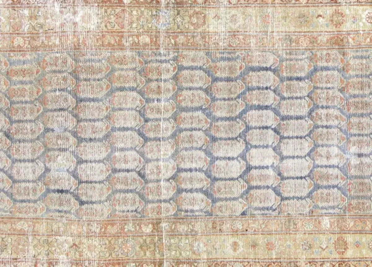 Persian Melayer Runner - 3'4" x 15'6" - Nalbandian - Gold