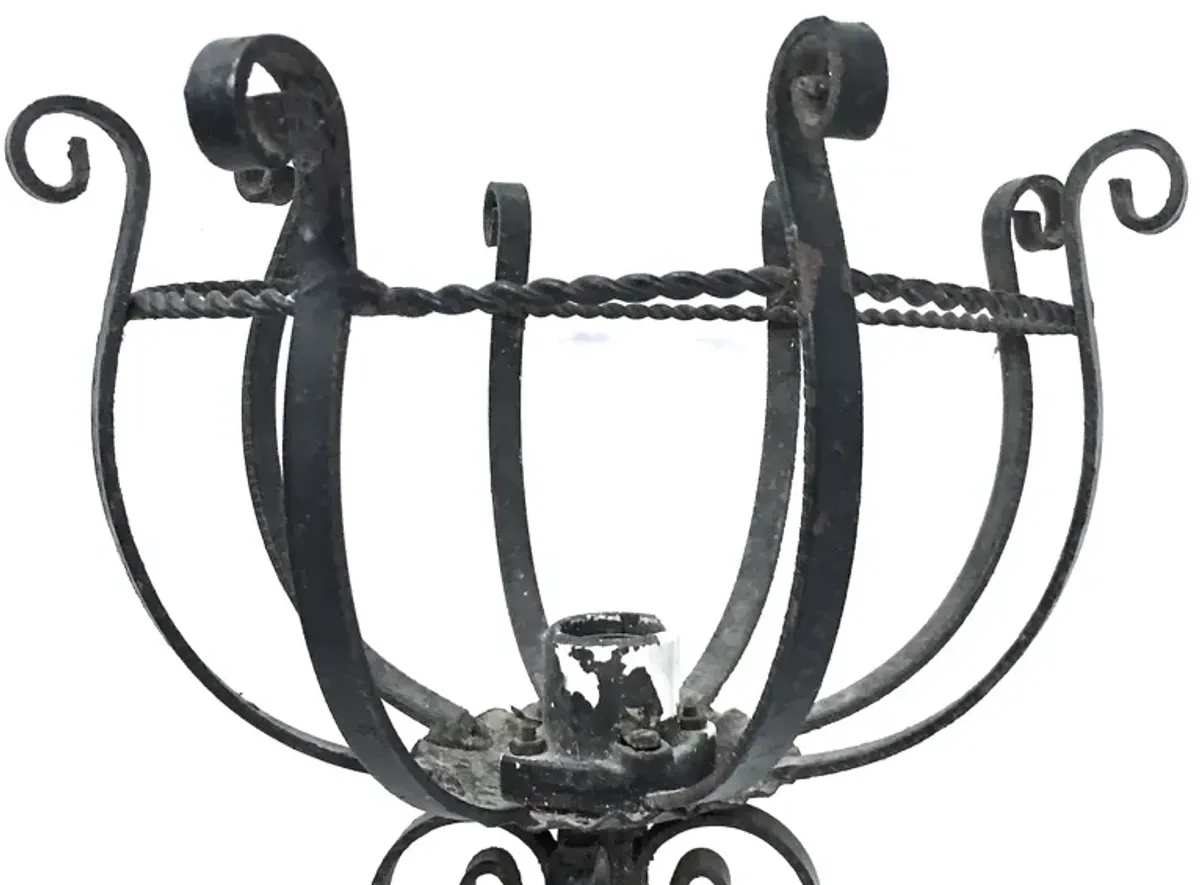 Black Forged Iron Gothic Sconces - PR - Vermilion Designs