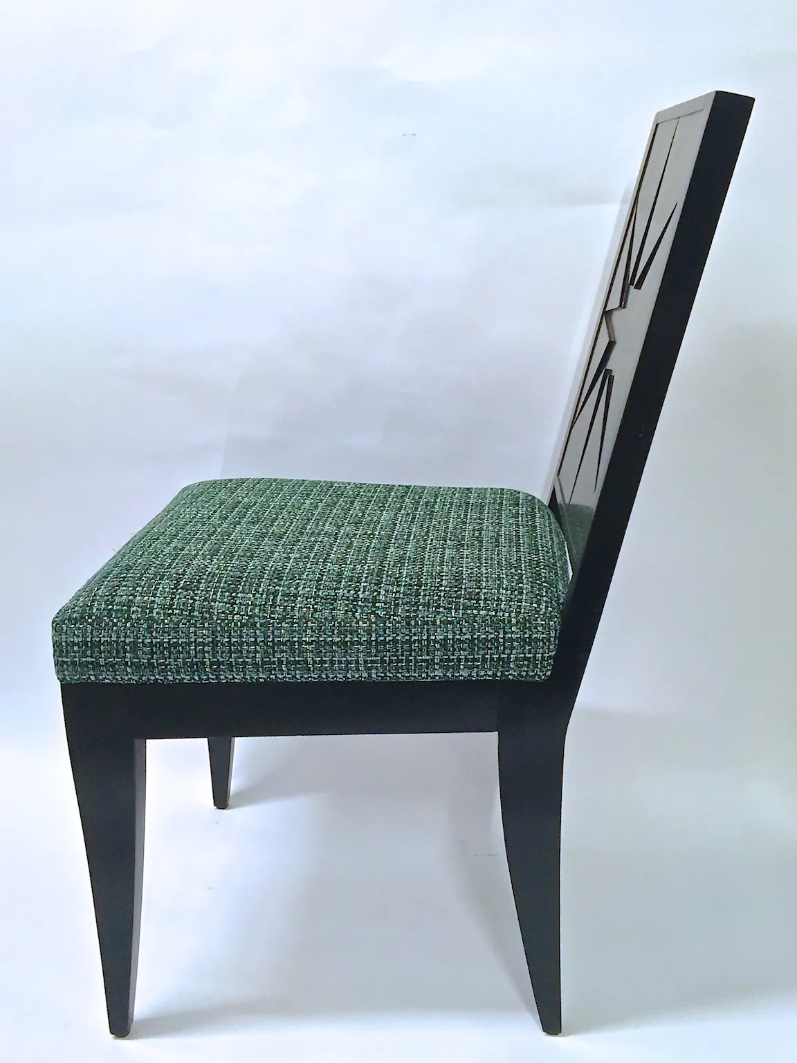 Theodore Alexander Macasser Ebony Chair - Vermilion Designs - Black