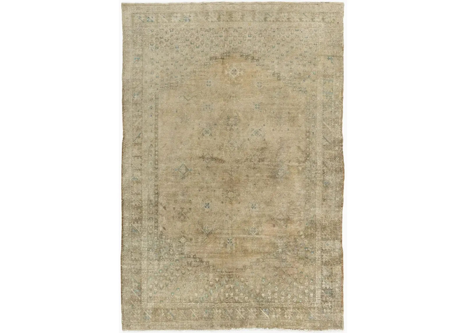 Turkish Oushak Area Rug 5'9 X 9'1 - Gold - Gold