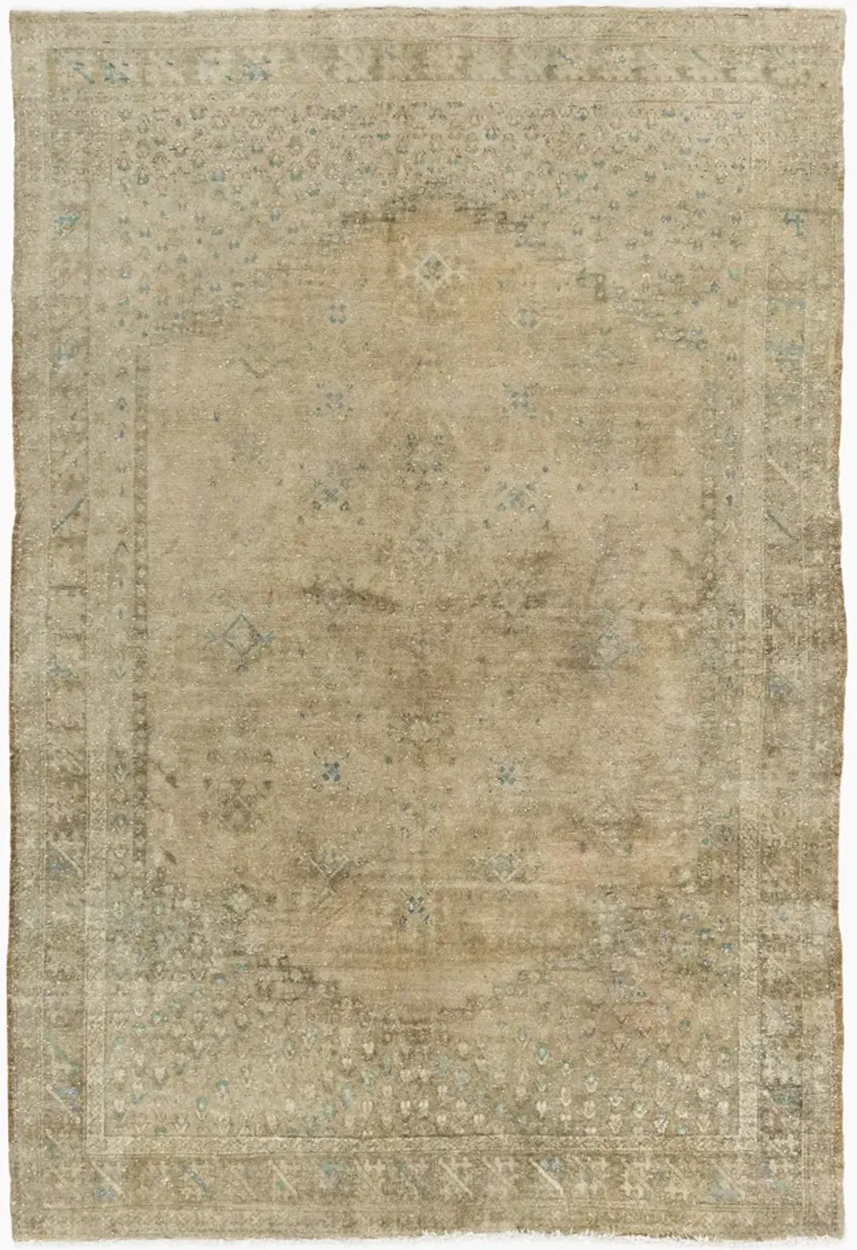 Turkish Oushak Area Rug 5'9 X 9'1 - Gold - Gold