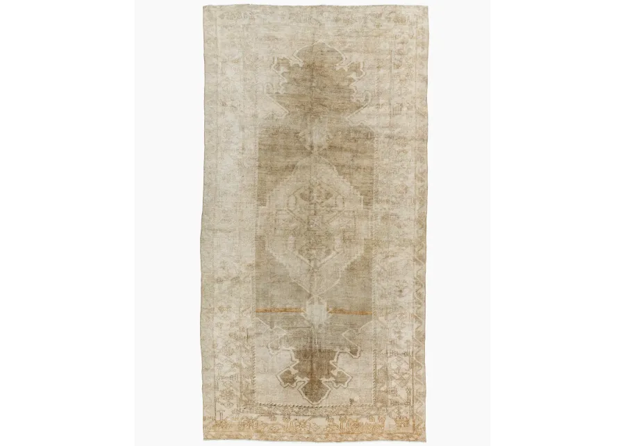 Turkish Kars Rug 6'7 X 12'5 - Beige - Beige