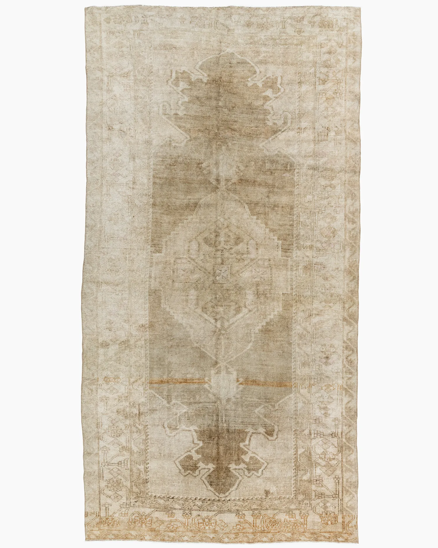 Turkish Kars Rug 6'7 X 12'5 - Beige - Beige