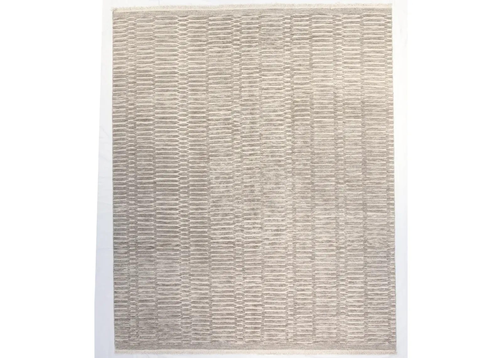 12" x 15" Soho Rug - Ivory/Gray - F.J. Kashanian - Gray