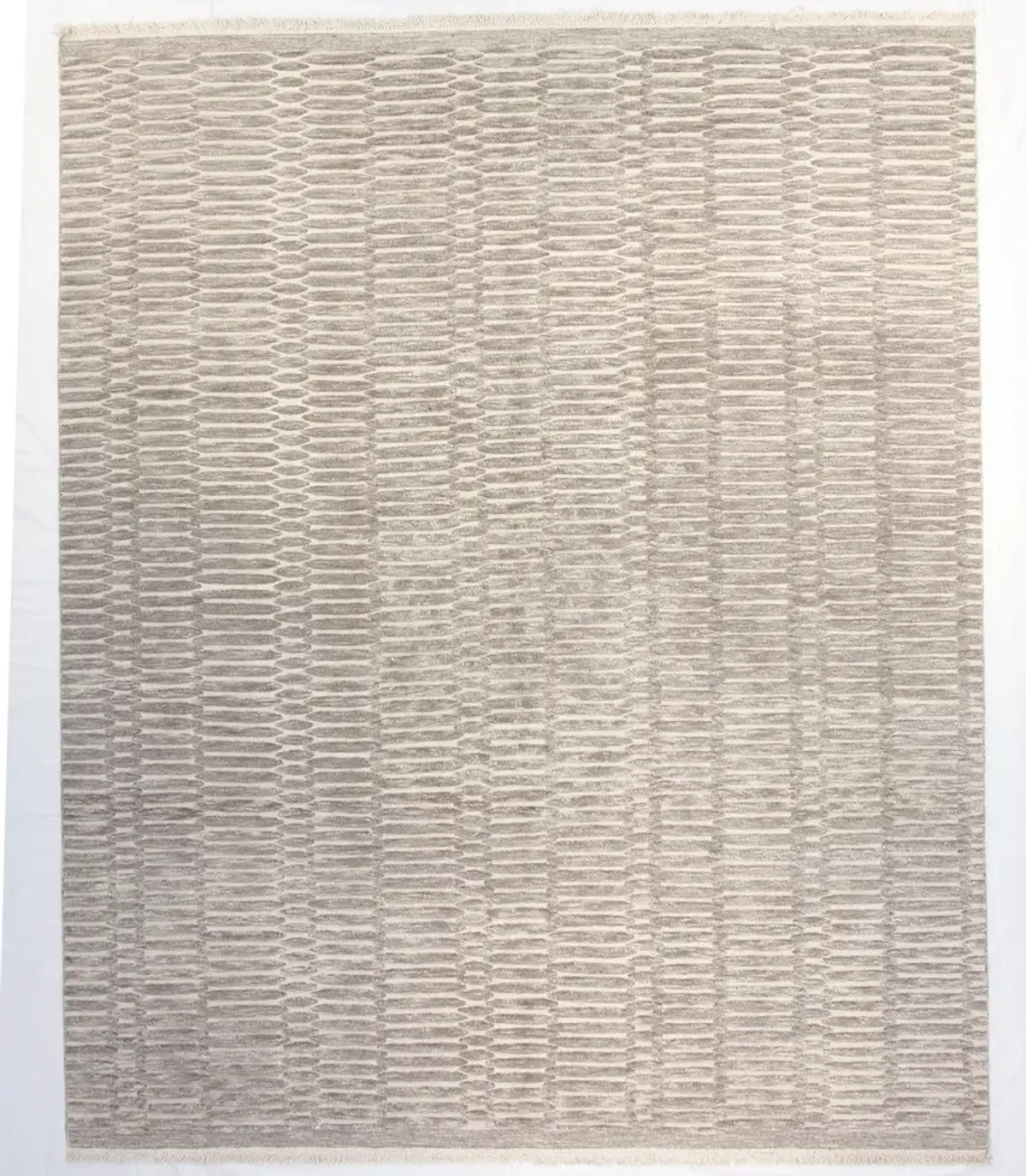 12" x 15" Soho Rug - Ivory/Gray - F.J. Kashanian - Gray