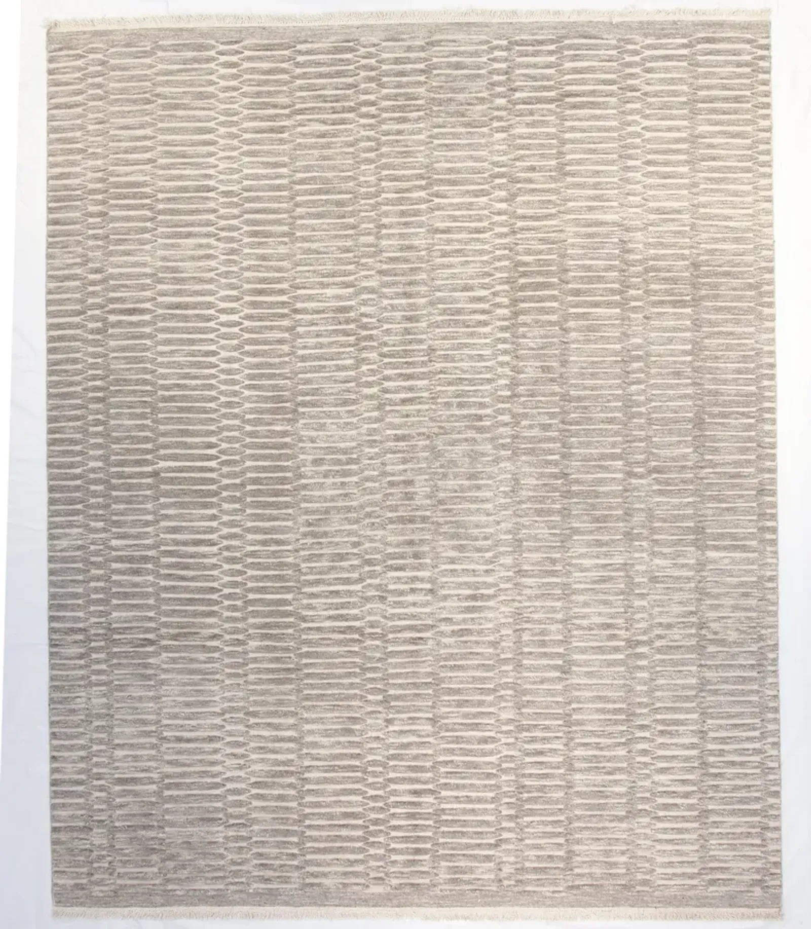 12" x 15" Soho Rug - Ivory/Gray - F.J. Kashanian - Gray