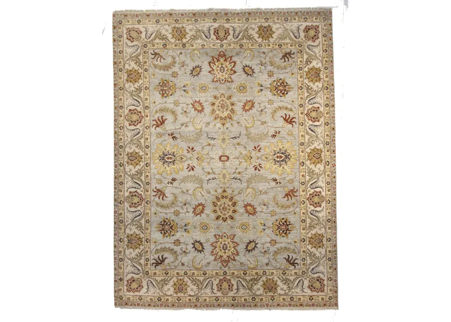 8" x 10" Agra Rug - Light Blue - F.J. Kashanian - Blue