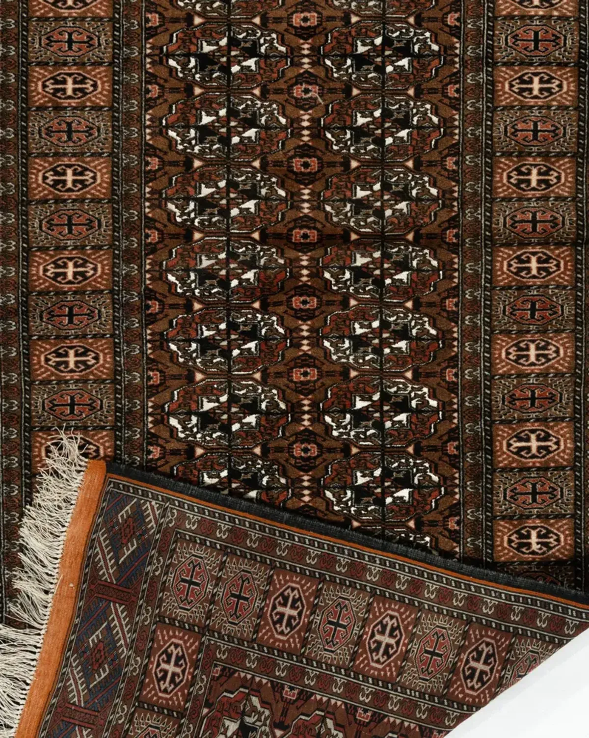 Brown Turkmen Rug Runner 3' X 8'7 - Brown