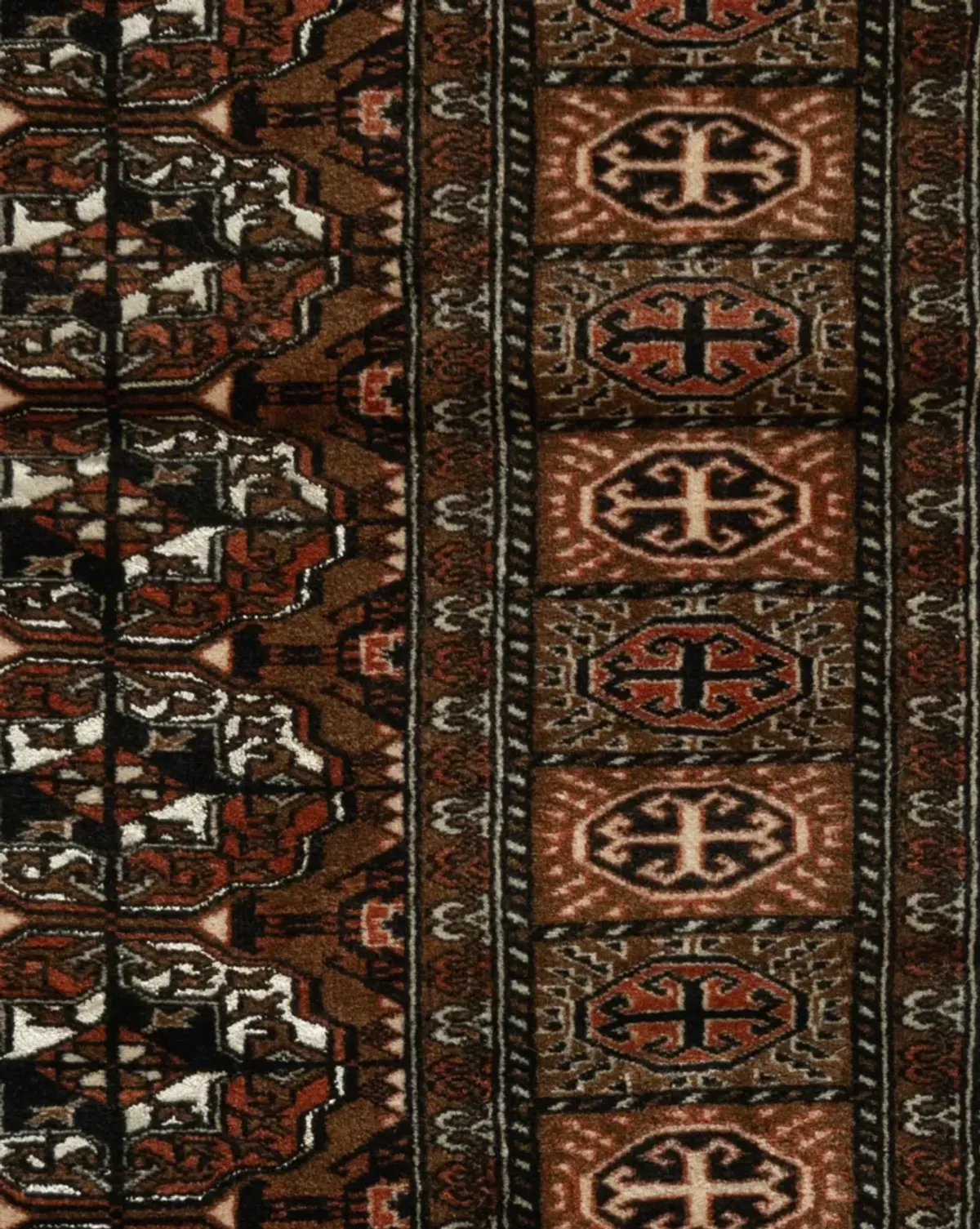 Brown Turkmen Rug Runner 3' X 8'7 - Brown