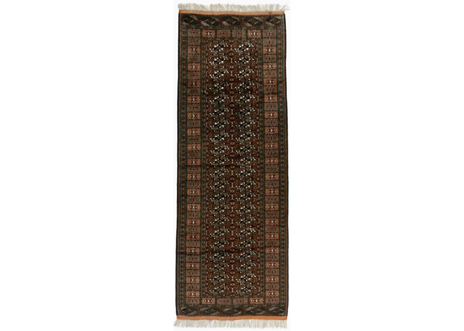 Brown Turkmen Rug Runner 3' X 8'7 - Brown