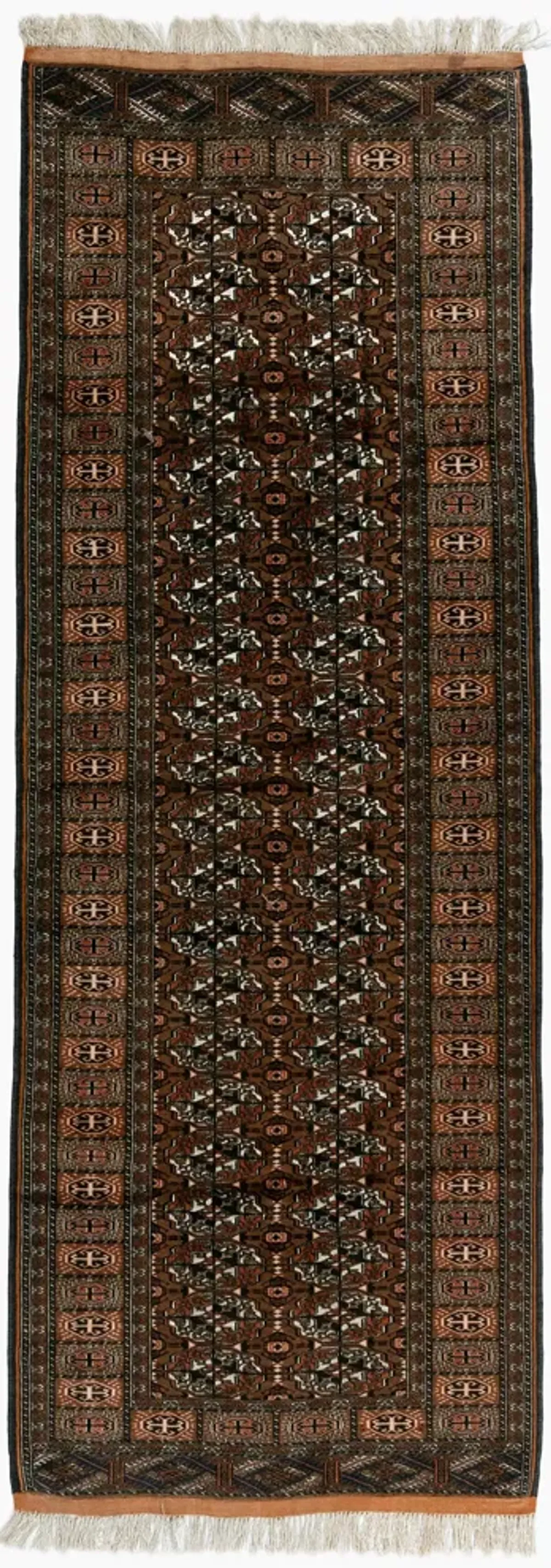 Brown Turkmen Rug Runner 3' X 8'7 - Brown