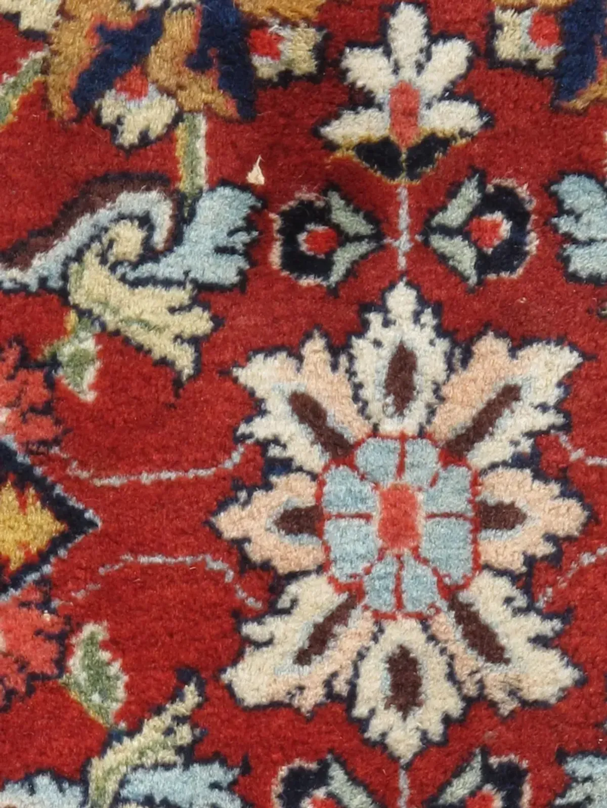 Persian Sarouk Rug 7'9 X 11'9 - Red - Red