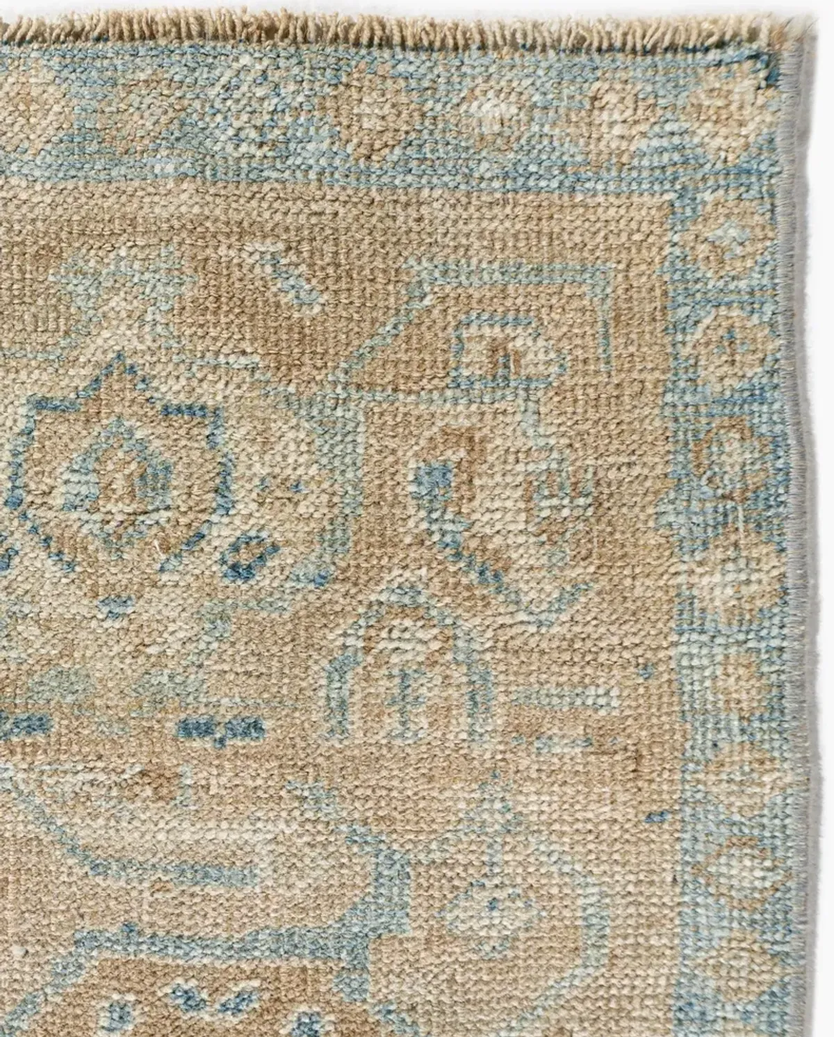 Persian Bidjar Area Rug 4' X 7'6 - Blue - Blue