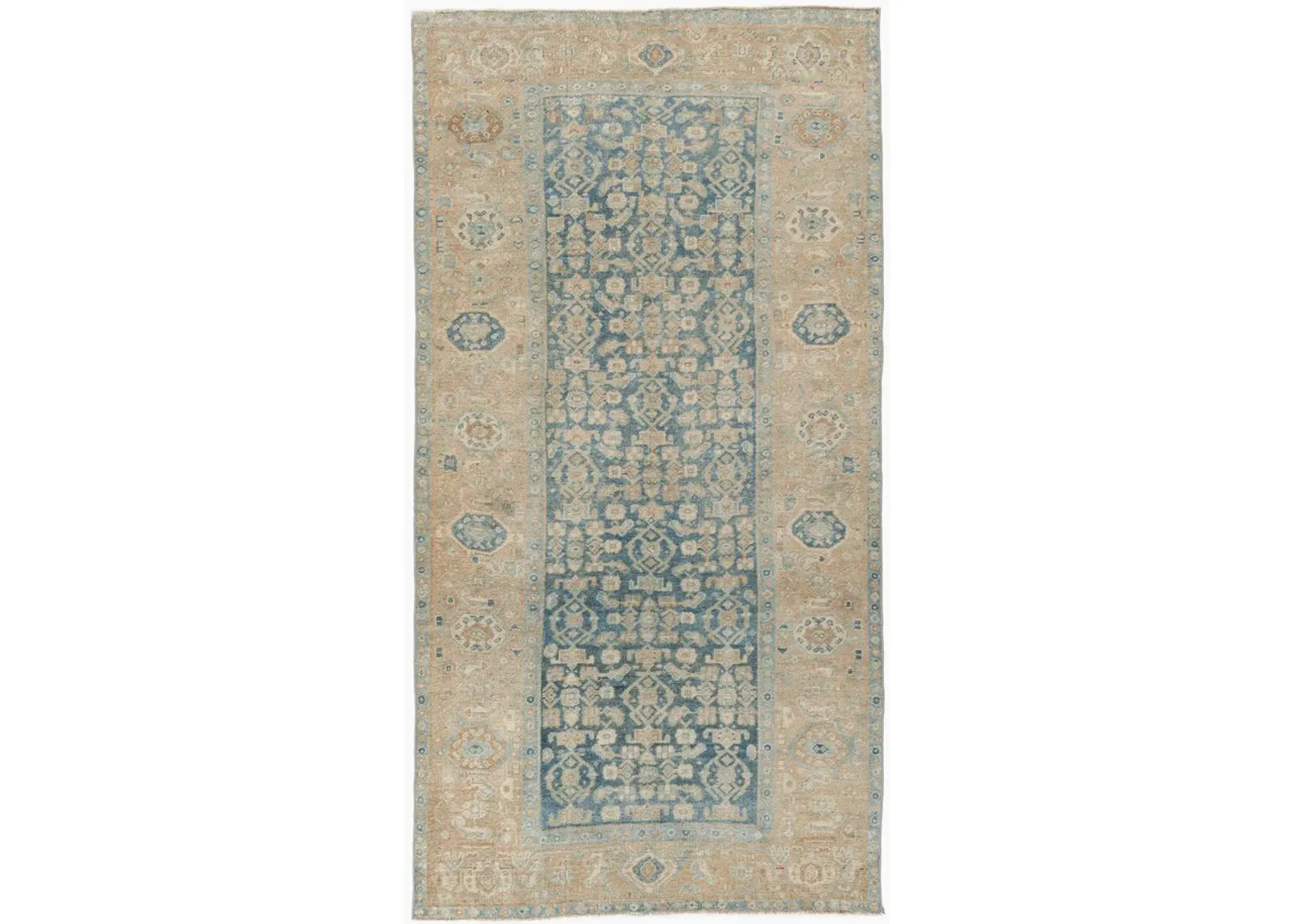 Persian Bidjar Area Rug 4' X 7'6 - Blue - Blue