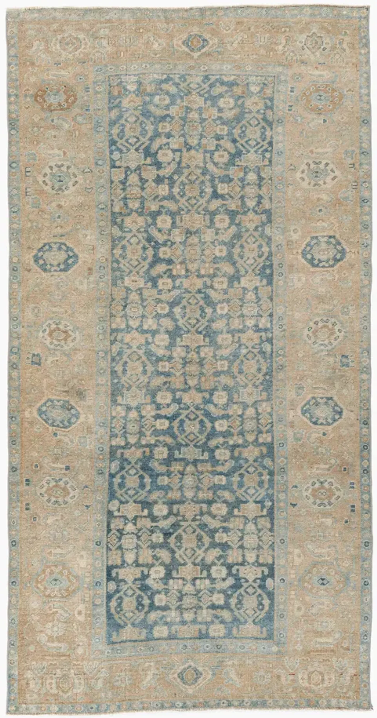 Persian Bidjar Area Rug 4' X 7'6 - Blue - Blue