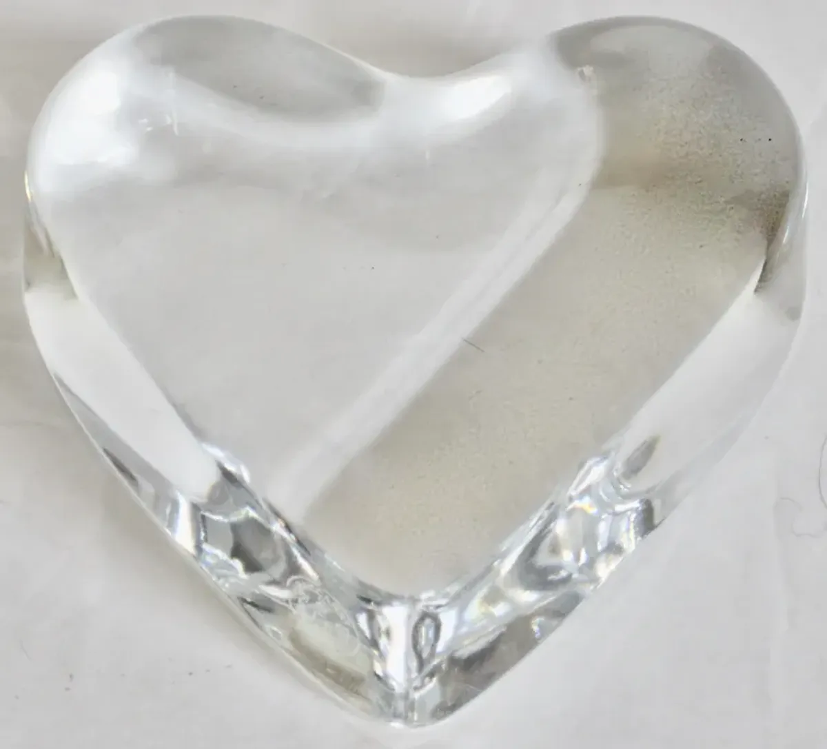 Baccarat French Crystal Heart - The Emporium Ltd. - Clear