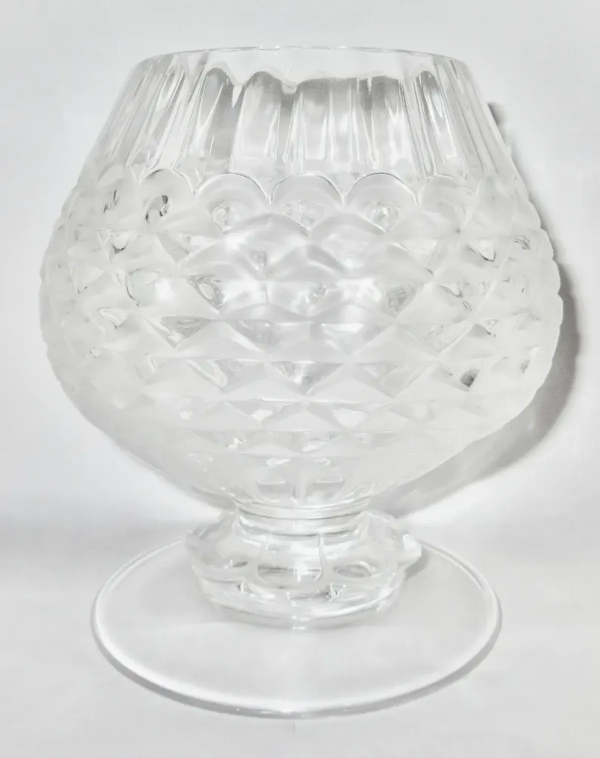 Lalique French Crystal Snifter Vase
